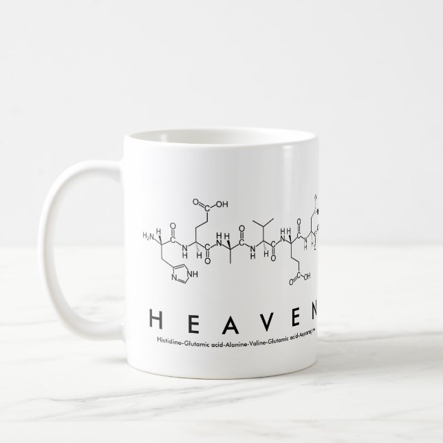 Heaven peptide name mug (Left)