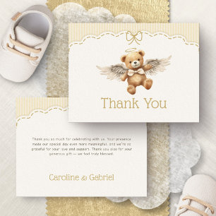 Heaven Sent Angel Baby Shower Thank You Card