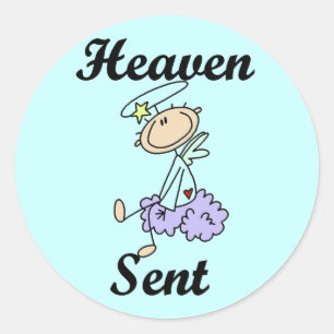 Heaven Sent Angel T-shirts and Gifts Classic Round Sticker