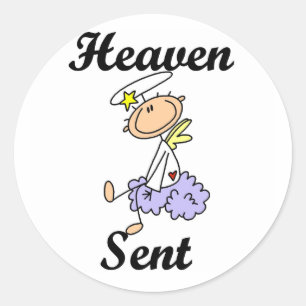 Heaven Sent Angel T-shirts and Gifts Classic Round Sticker