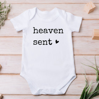 Heaven Sent Baby Baptism Christian Baby Bodysuit