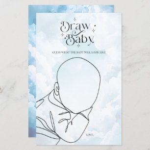 Heaven Sent Baby Shower Game Draw Baby