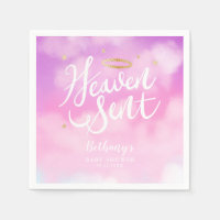 Heaven Sent Elegant Baby Shower Pink