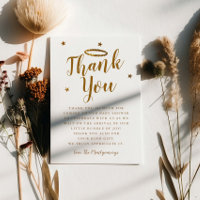 Heaven Sent Gold Halo Baby Shower Stars