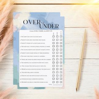 Heaven Sent Over Under Pastel Guessing Game