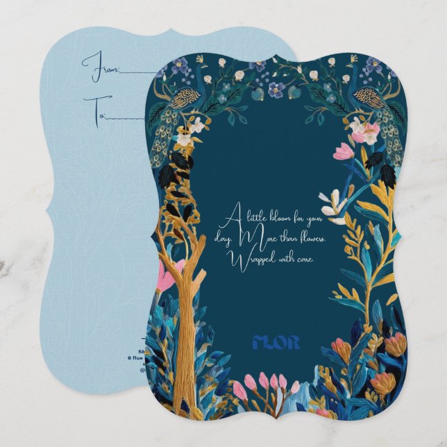 Heaven Signature Florist Message Card (Front/Back)