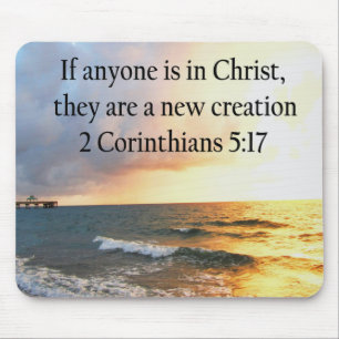 HEAVENLY 2 CORINTHIANS 5:17 OCEAN PHOTO DESIGN MOUSE MAT