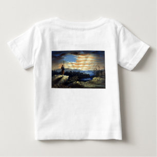 Heavenly American Flag in Sky, Zouave Civil War Baby T-Shirt