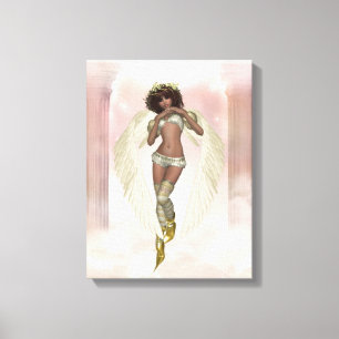 Heavenly Angel Beautiful Angel 2 Wrapped Canvas