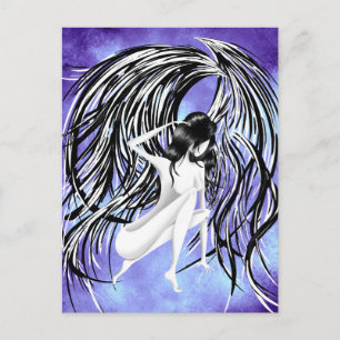 Heavenly Angel Blue Postcard