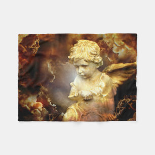 Heavenly Angel Cherub Fleece Blanket