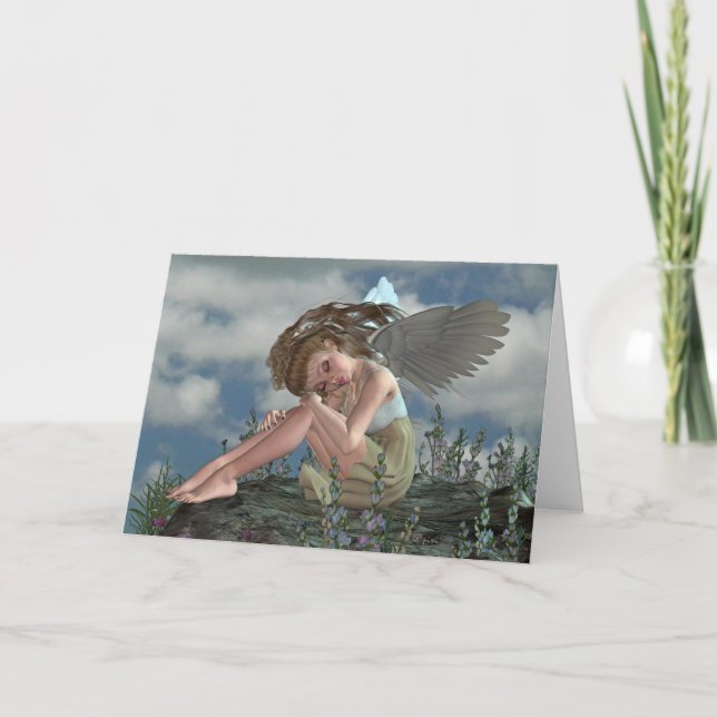 Heavenly Angel Greeting Card (Front)