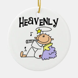 Heavenly Angel T-shirts and Gifts Ceramic Tree Decoration