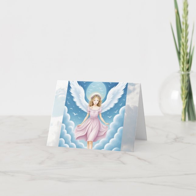 Heavenly Angel Thank You Card (Front)