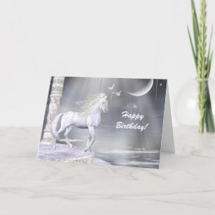Heavenly Angel Unicorn Scene Card