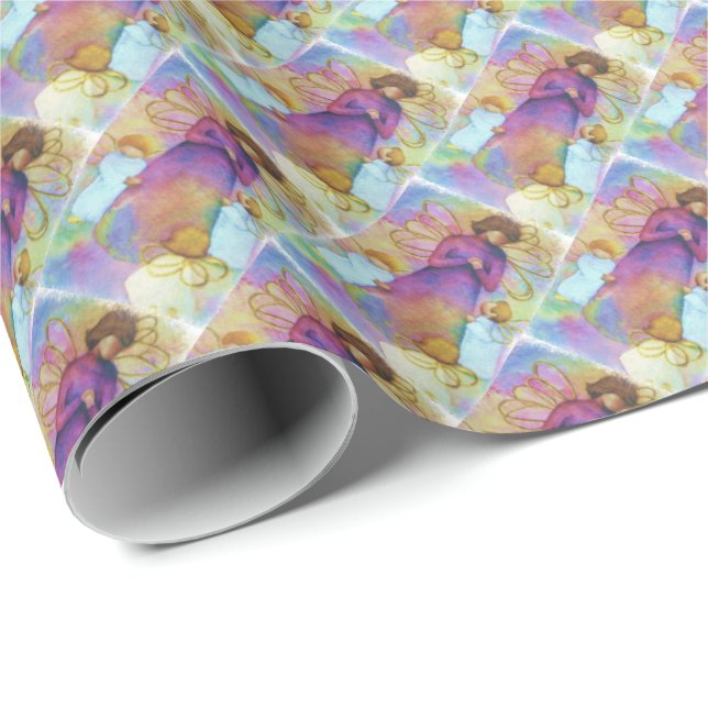 HEAVENLY ANGELIC ANGELS WRAPPING PAPER (Roll Corner)