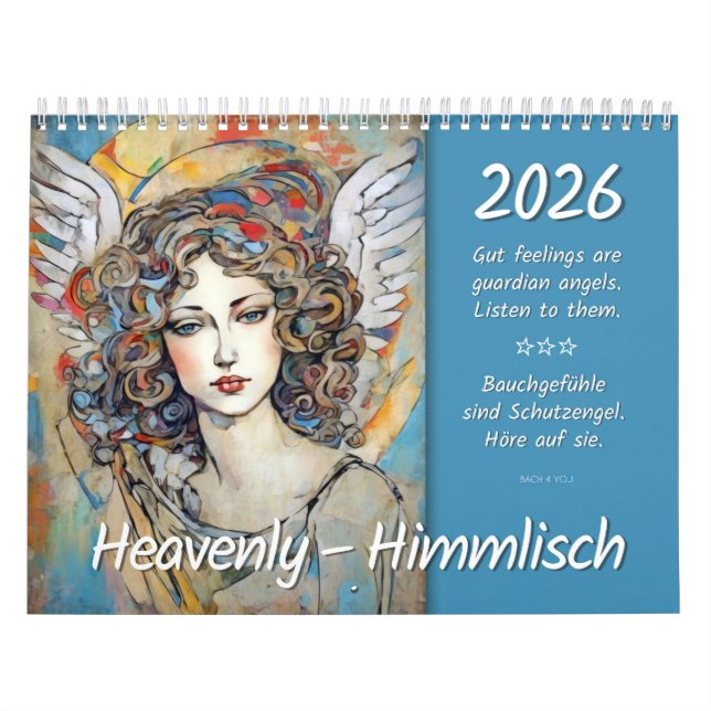 Heavenly Angels – Himmlische Engel 2026 Calendar (Cover)