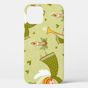 Heavenly Angels: Vintage Childish Pattern iPhone 12 Case