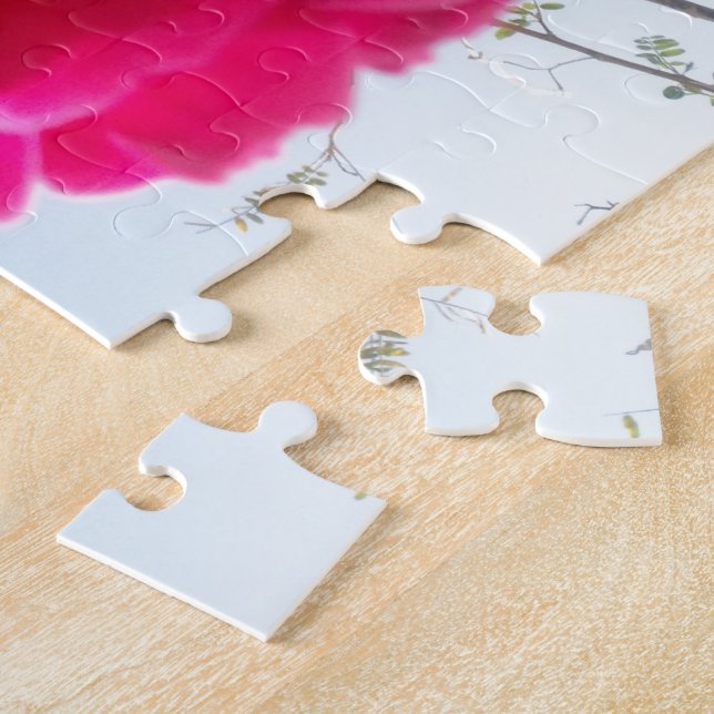 Heavenly Bloom: A Rose Against the Sky Jigsaw Puzzle (Side)