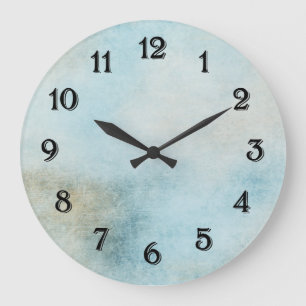 Heavenly Blue Large Clock