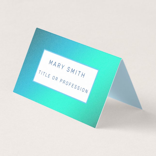 Heavenly Blue Luxury Business Card (Front)