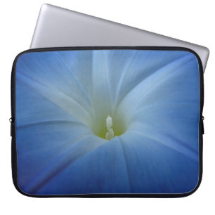 Heavenly Blue Morning Glory Close-Up Laptop Sleeve