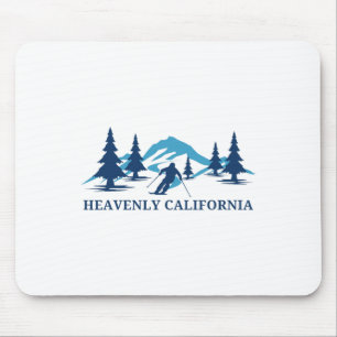 Heavenly California Skiing Resort Mountains Mouse Mat