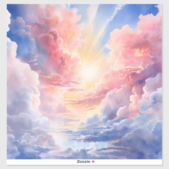 Heavenly Clouds Vinyl Sticker (Sheet)