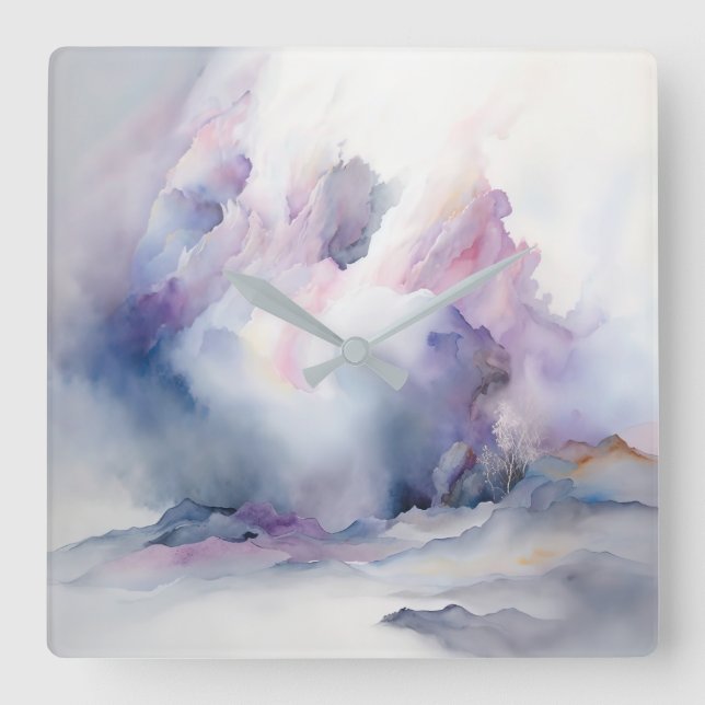 Heavenly Clouds Wall Clock (Front)