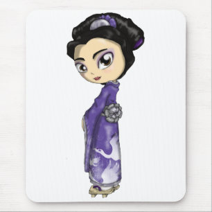 Heavenly Cranes Geisha Mouse Mat