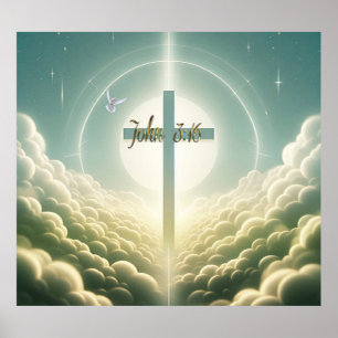 Heavenly Cross Poster