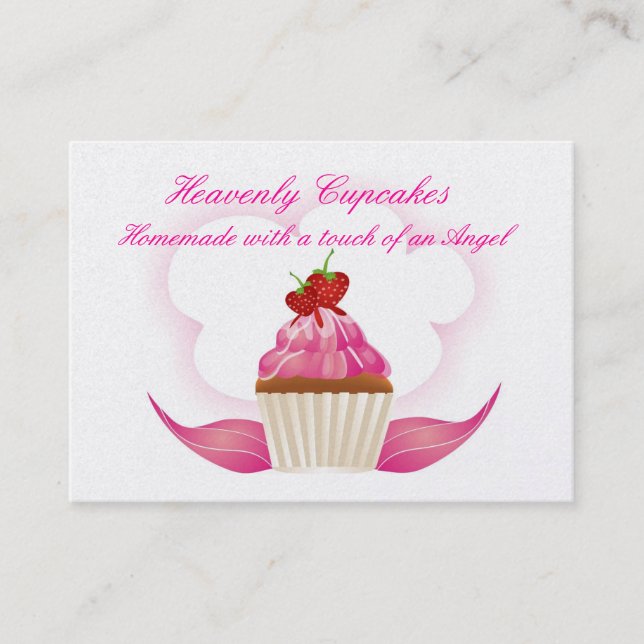 Heavenly Cupcakes Business Card (Front)