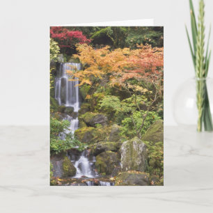 Heavenly Falls and autumn colours Card
