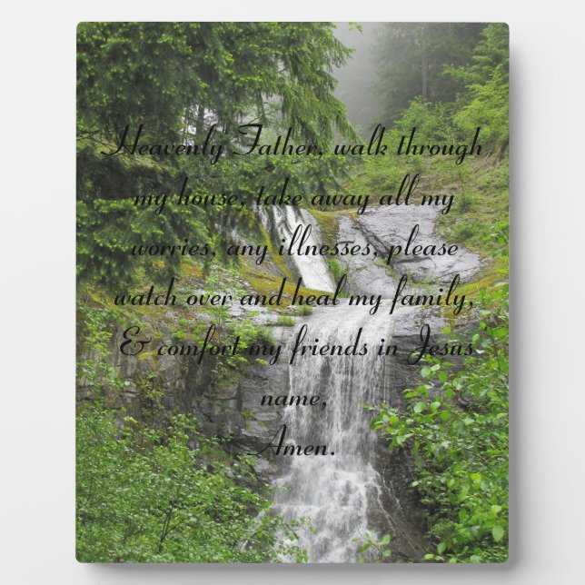 heavenly father home prayer Plaque (Front)