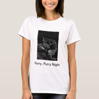 Heavenly Feline Purry, Purry Night T-Shirt