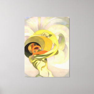 Heavenly Floral Abstract Calla Lily Personificatio Canvas Print
