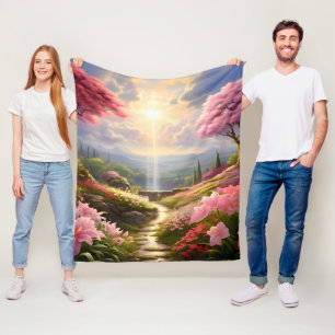 Heavenly Garden  Fleece Blanket