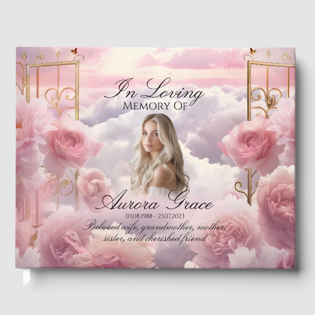 Heavenly Garden of Roses Guest Book - LIA003 (Front)