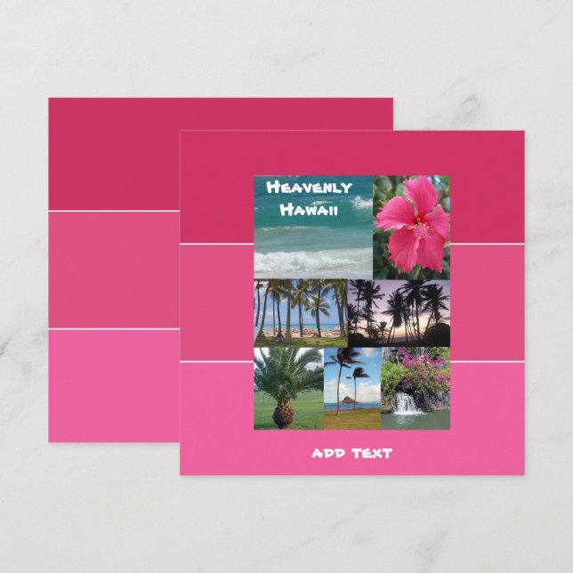 Heavenly Hawaii Invitation (Front/Back)