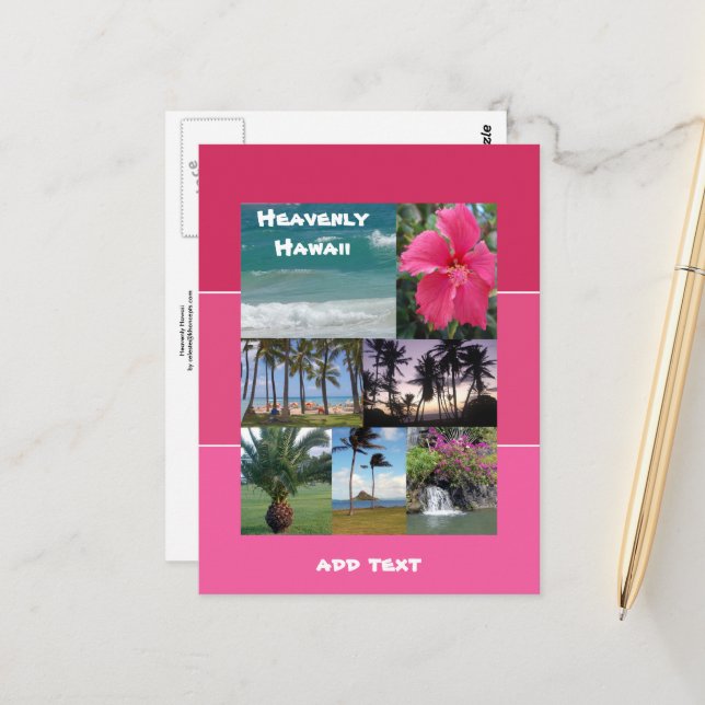 Heavenly Hawaii Postcard (Front/Back In Situ)