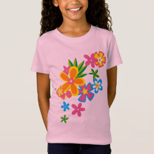 Heavenly Hula Flowers Girls T-Shirt