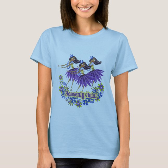 Heavenly Hula Ladies T-Shirt (Front)