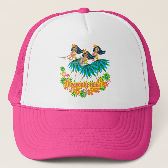 Heavenly Hula Trucker Hat (Front)