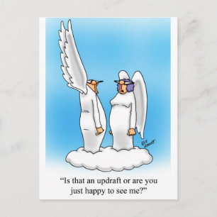 Heavenly Humour Angel Cartoon Gift! Postcard