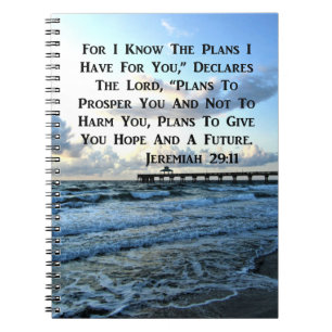 HEAVENLY JEREMIAH 29:11 SCRIPTURE DESIGN NOTEBOOK