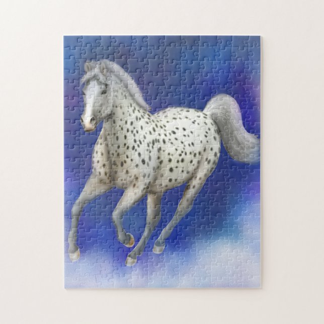 Heavenly Leopard Appaloosa Horse Puzzle (Vertical)