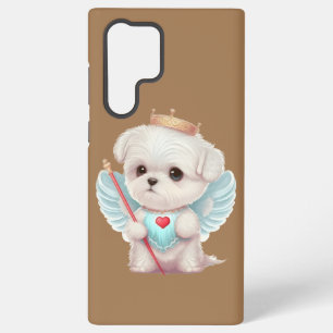 Heavenly Love: Cute Angel Maltese Dog Puppy Samsung Galaxy Case
