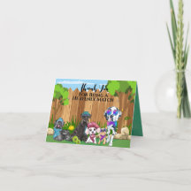 Heavenly Match Pet Caregiver Folded Thank You Card