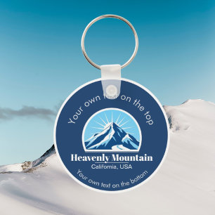 Heavenly Mountain California ski vacation Key Ring
