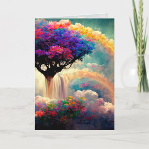 Heavenly Rainbow, Bridge Greeting / Note Card